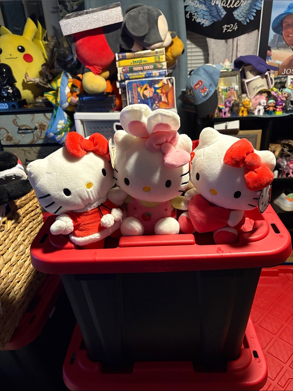 Set of three limited edition holiday Hello kitty plushies retired NWT